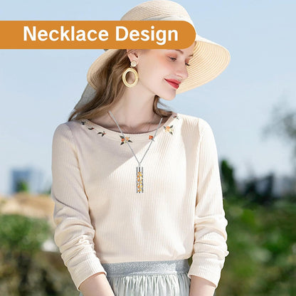 Essential Oil Necklace with 10 Refilled Pads Aromatherapy Pendant Perfume Locket Stainless Steel Diffuser Jewelry for Couples Scent Pendant Aroma Aromatherapy Present for Women Men